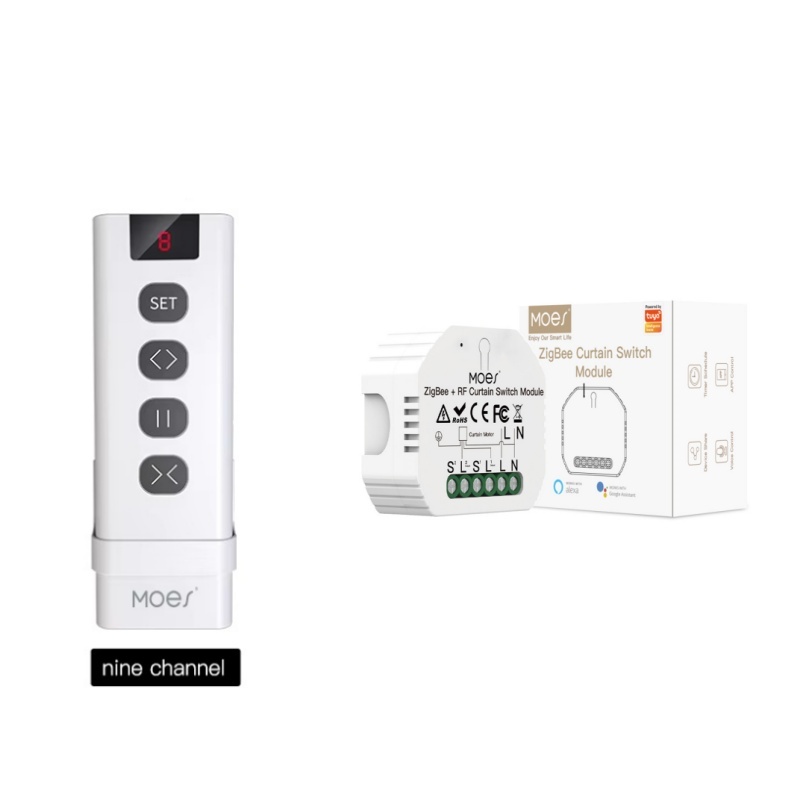 Curtain Motor - MOES ZigBee Smart RF433 Vorhangschalter-Modul für