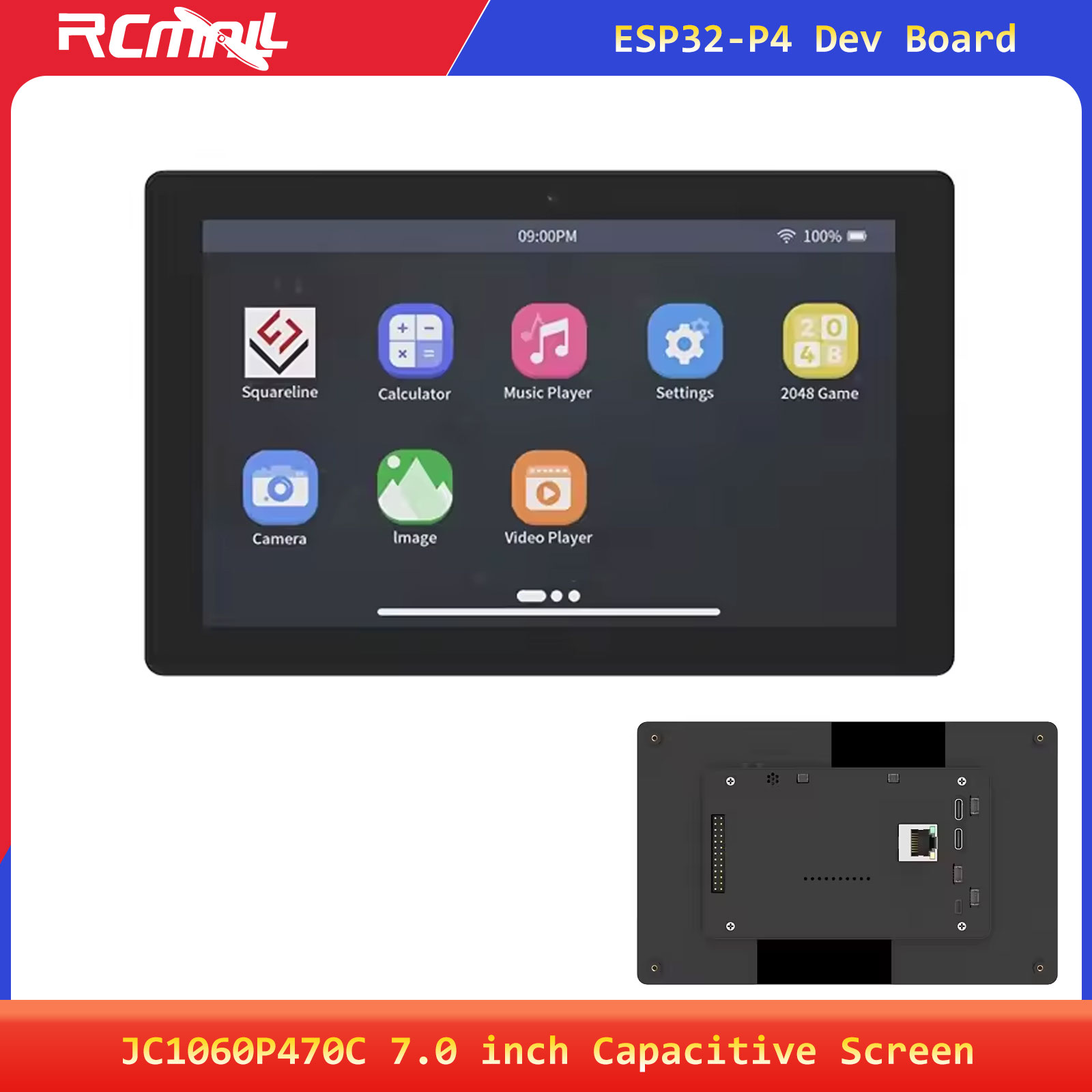 Smart Home Esp32 - JC1060P470C 7,0 Zoll 1024x600 IPS Kapazitives