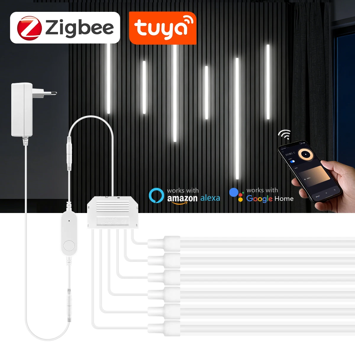 Smart Home Youtube - Zigbee Smart Neon COB LED-Lichtstreifen 1-6