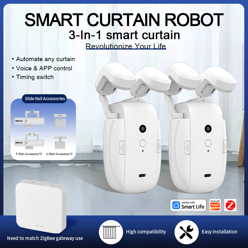 Curtain Motor - ZigBee 3-in-1 intelligenter elektrischer Vorhangmotor, drahtlose