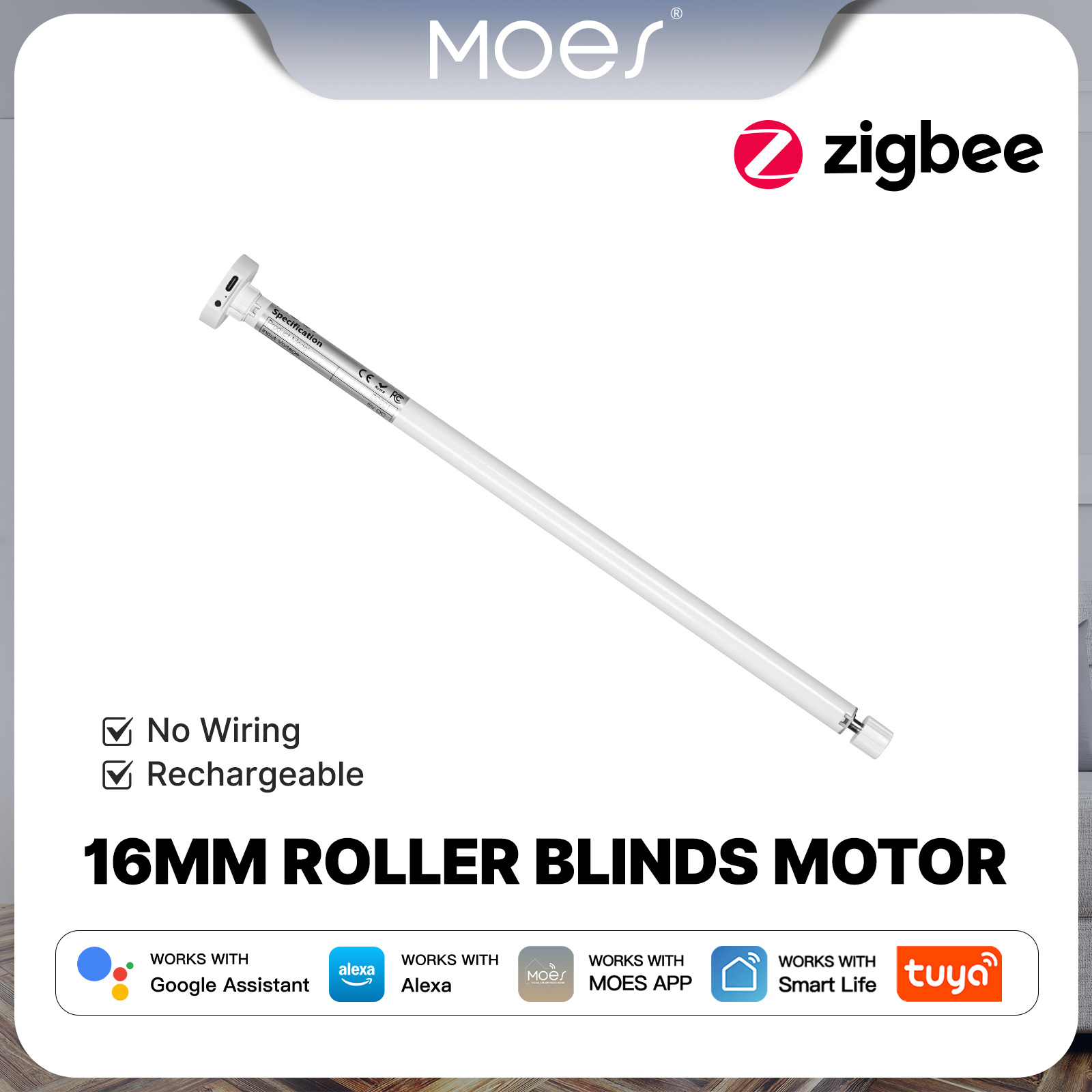 Smart Home Youtube - MOES Tuya Zigbee Smart Rollos Motor