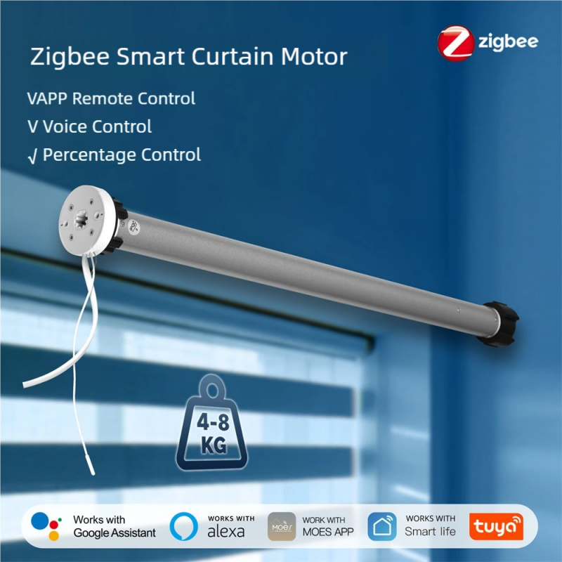 Smart Home Youtube - Zigbee Smart Home 25-Rohr-Rolladenmotor mit App-Fernbedienung