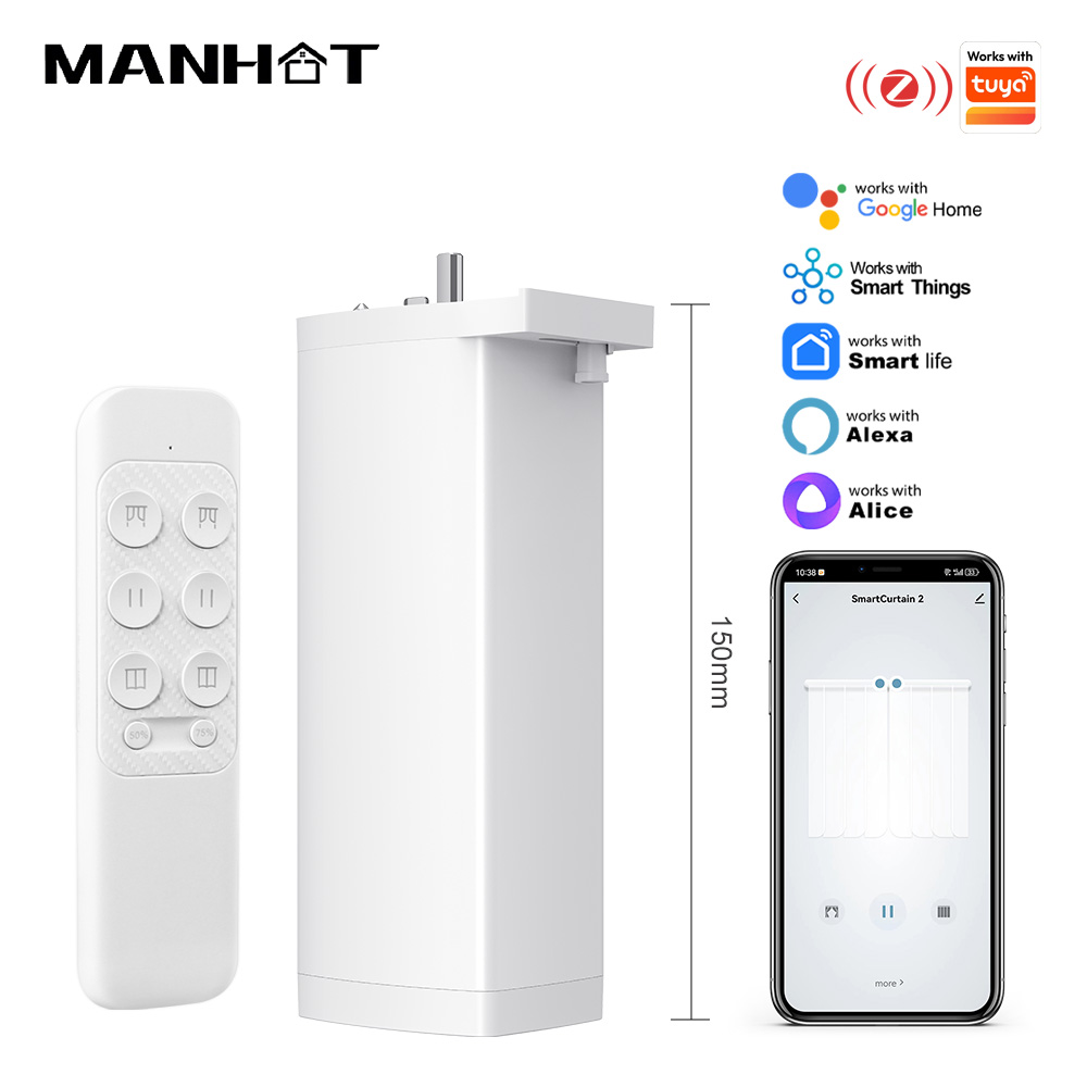 Curtain Motor - Kompatibel mit Tuya 155MM 4rd Smart