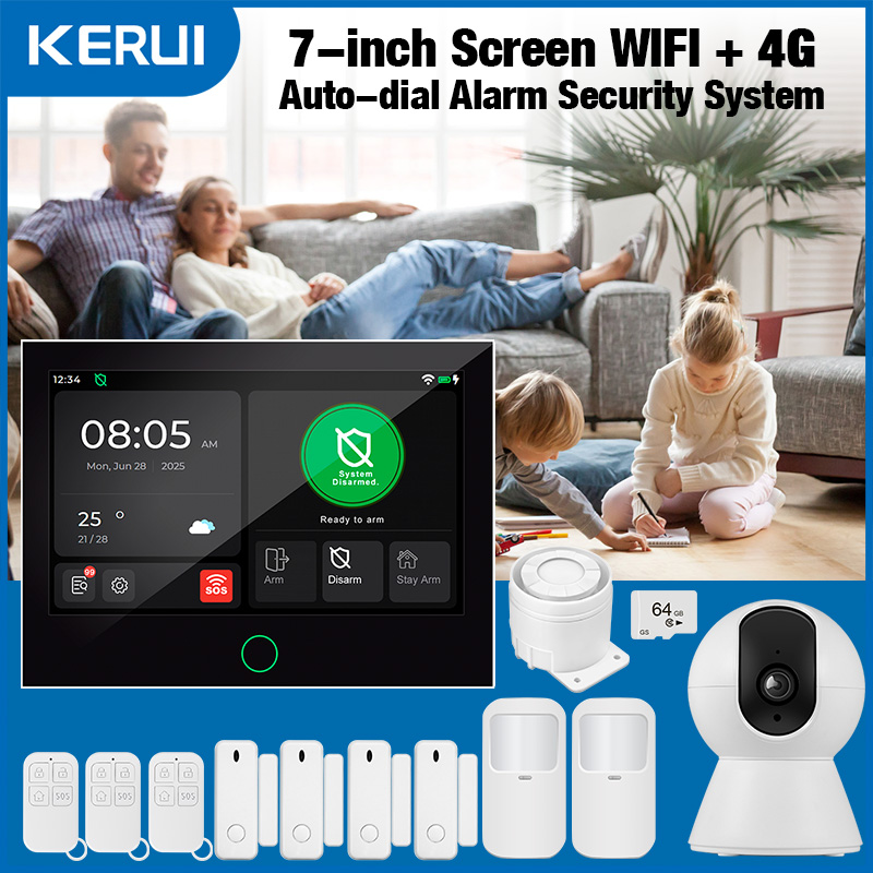 Smart Home Ecosystems - KERUI NEU 4G+WiFi Wireless Home Alarm