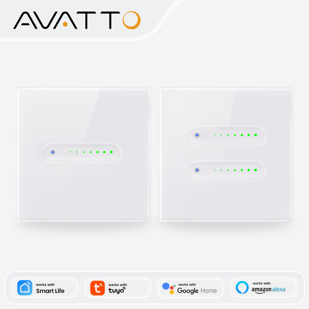 Smart Home Switch - AVATTO WiFi 1/2 Gang Smart Dimmer-Schalter,