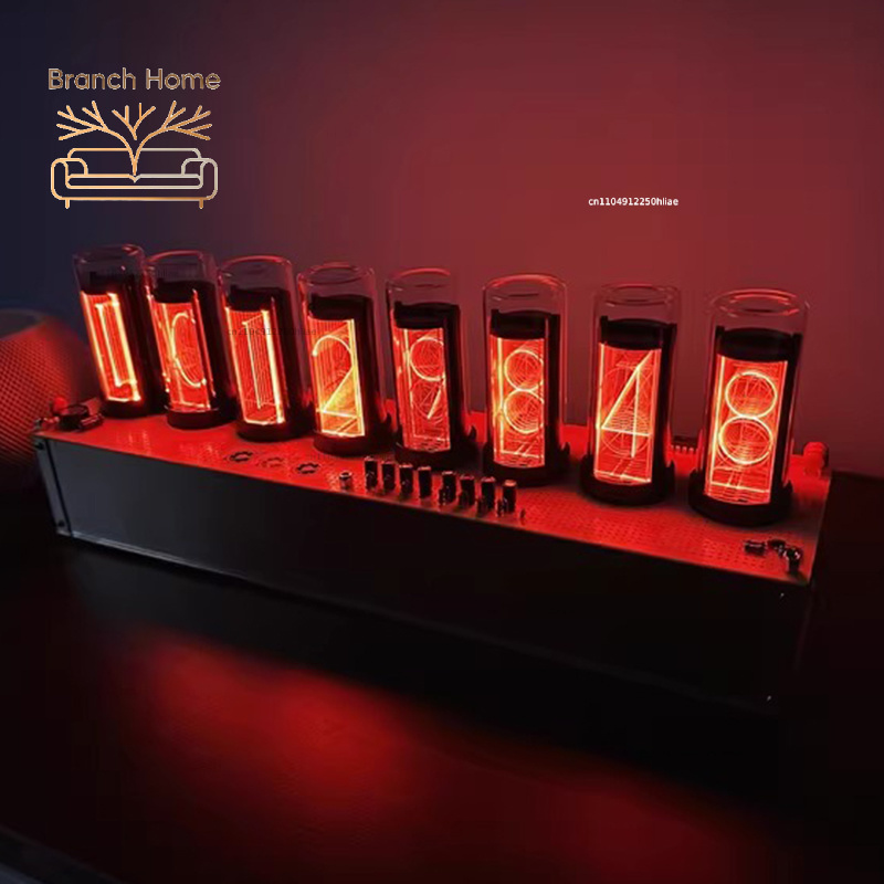 Smart Home Youtube - Digitale Tischuhren Nixie-Röhren-Uhr Edelstahl Kreative Computer-Desktop-Uhr