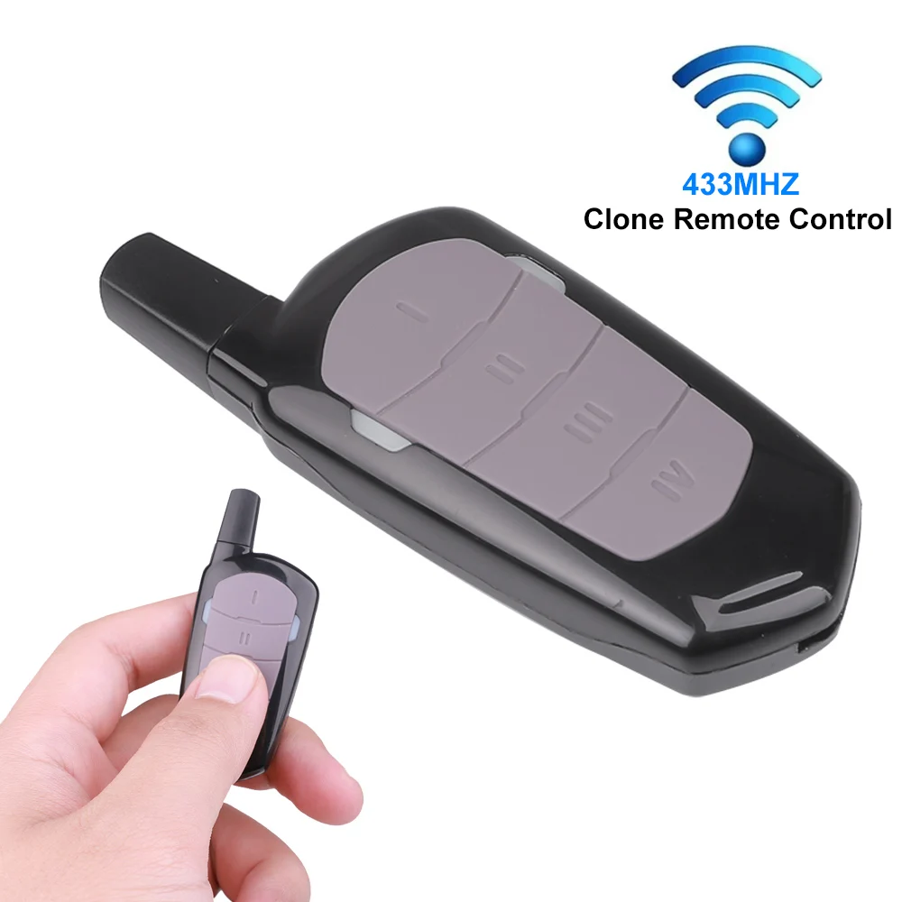 Smart Home Key - 433MHz Kabelloser Auto-Kopier-Fernbedienung, Universelle 4-Tasten-Klon-Fernbedienung mit