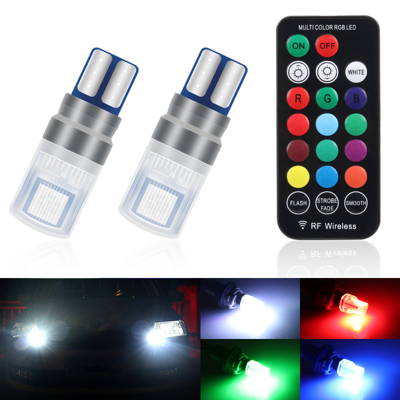 2 Teile/satz RGB LED T10 W5W L – Voice Control Light Bulb Bewertung und Preis