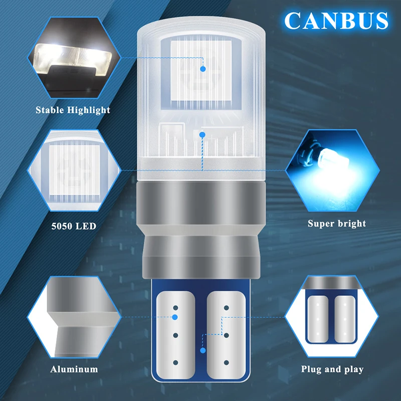 2 Teile/satz RGB LED T10 W5W L – Voice Control Light Bulb Bewertung und Preis