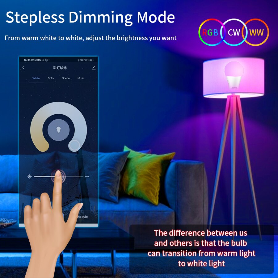 E27 WiFi Smart LED-Glühbirne R – Voice Control Light Bulb Bewertung und Preis