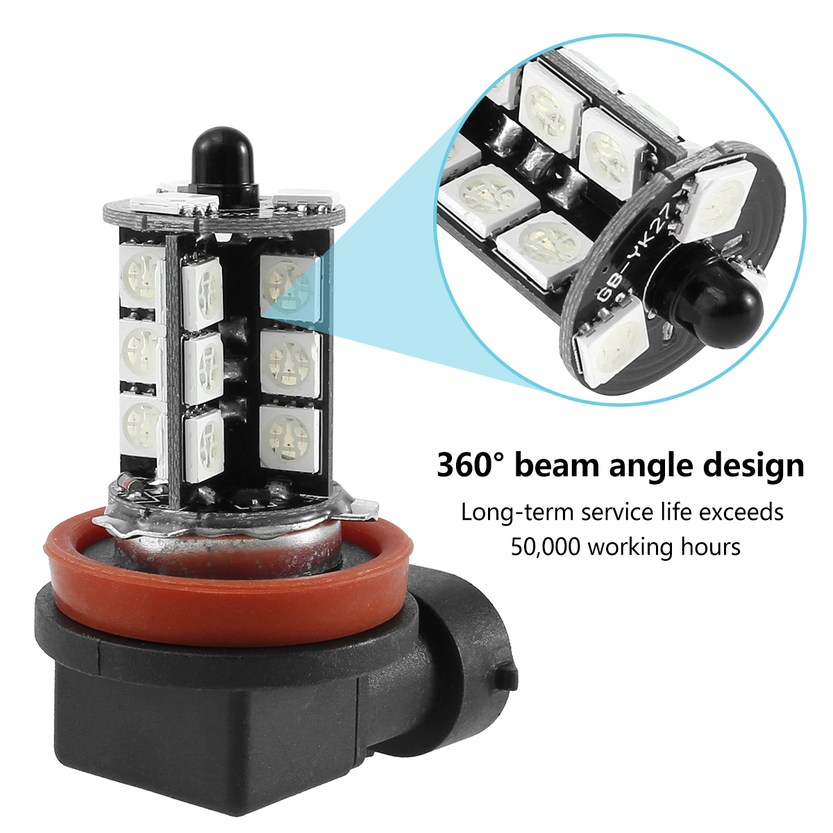 2 Stück 27 LEDs Auto-Nebelsche – Voice Control Light Bulb Bewertung und Preis