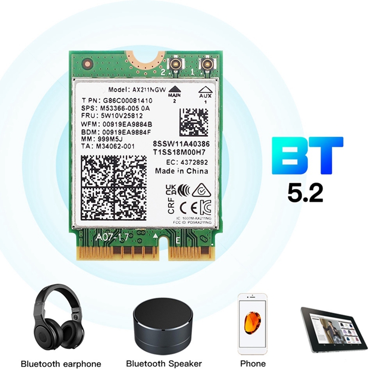 AX211NGW+Dual Antenna WiFi 6E  – Smart Home Key Bewertung und Preis