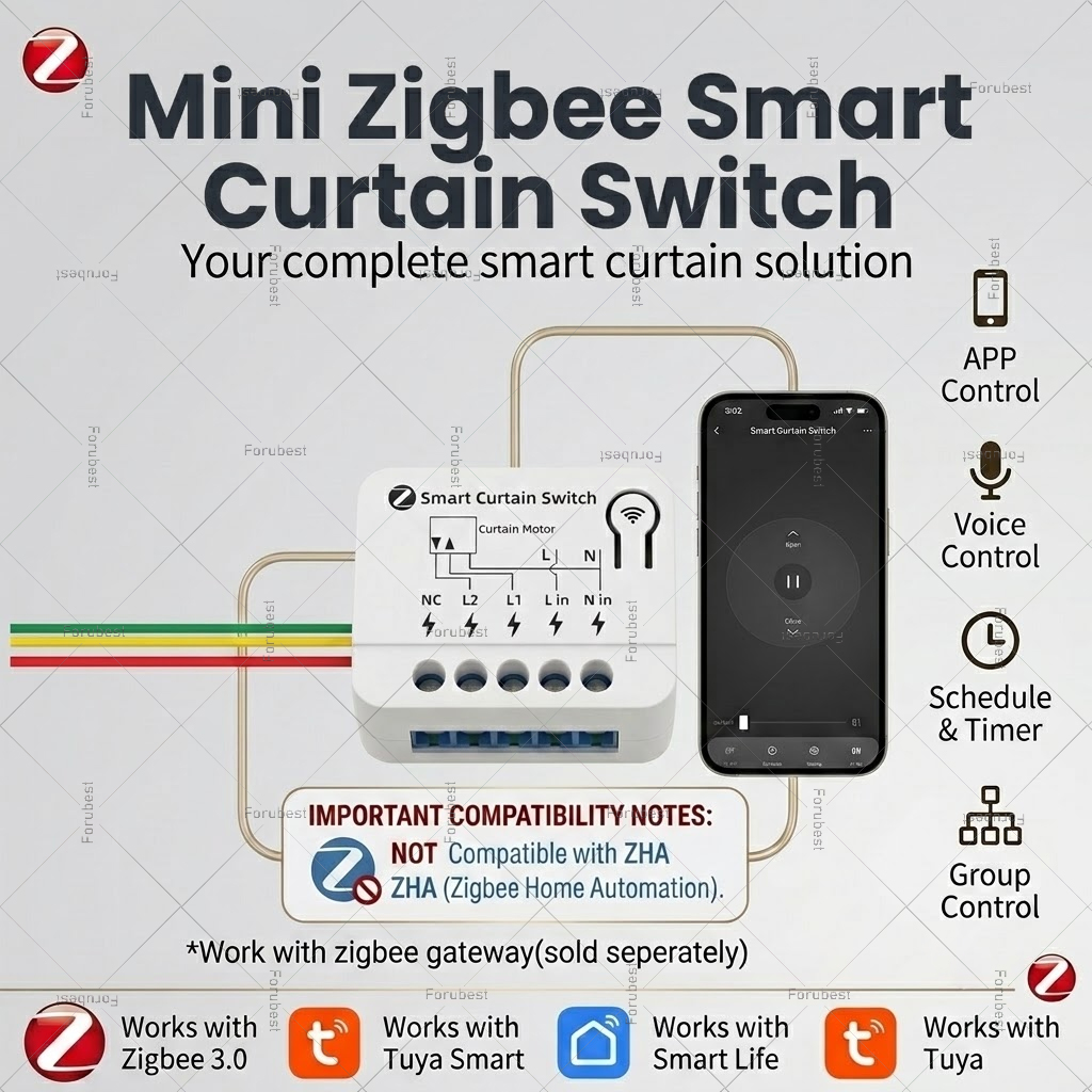 ZigBee Smart Vorhangschalter-M – Curtain Motor Bewertung und Preis