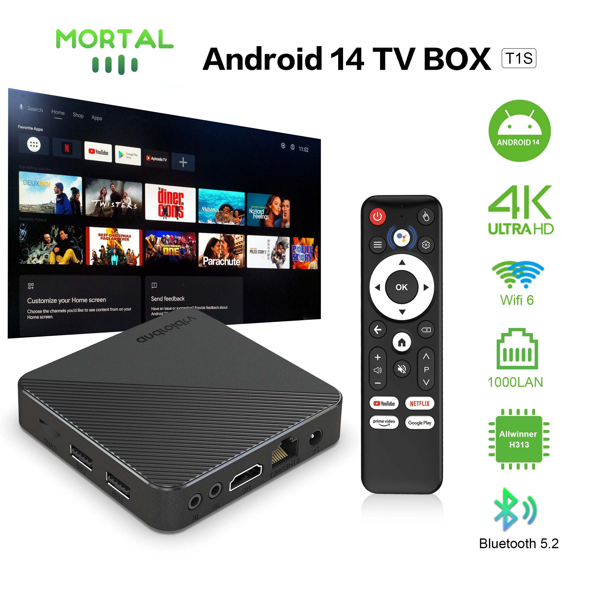 Android14 Smart Heimkino-TV-Bo – Smart Home Youtube Bewertung und Preis